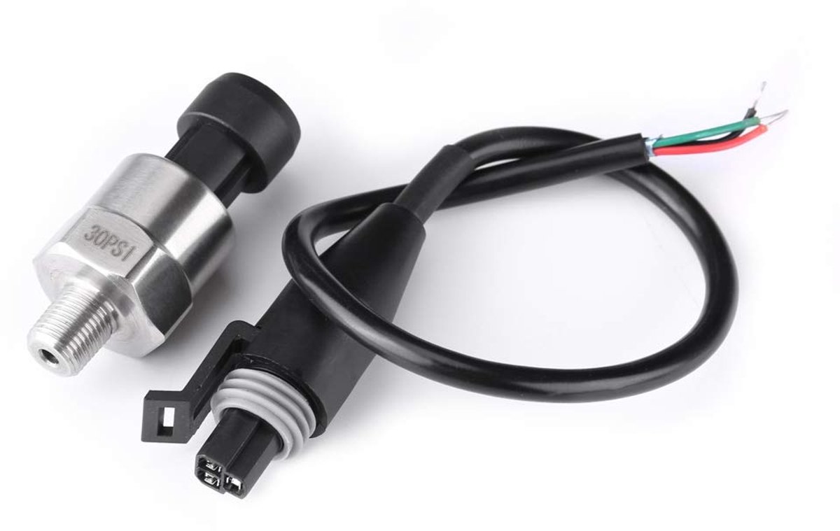Druktransducer sensor 1/8 inch NPT - roestvrij staal - 30 psi - ideaal voor water en brandstof - ShopVlot