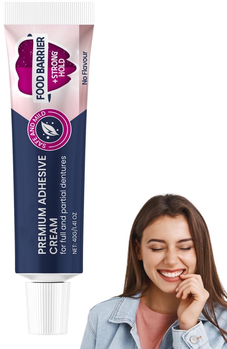 Thermoplastische hechtcrème voor gebitten - extra sterke grip - langdurige fixatie - comfortabel gebruik - ShopVlot