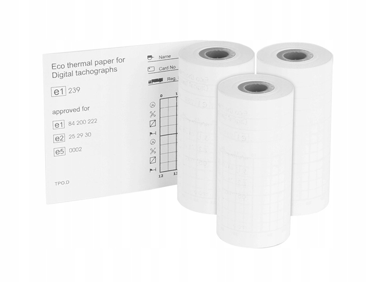 2x Digitale Tachograafpapierrollen - 8m per stuk