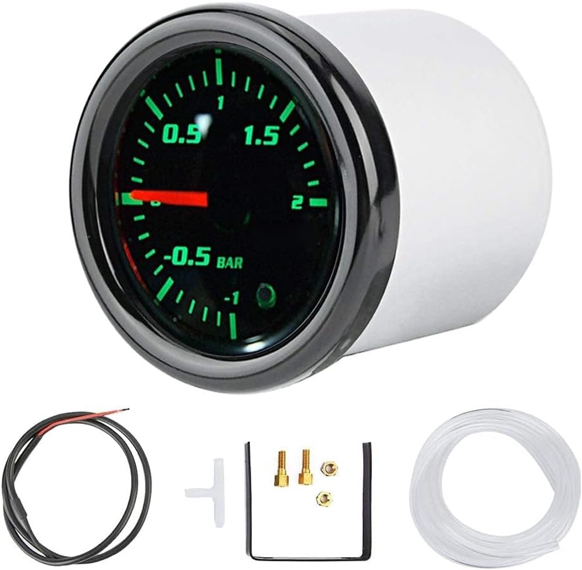 Turbo Boost Meter 52mm - Aluminium en ABS - Universele LED-display - Voor motorfiets - ShopVlot