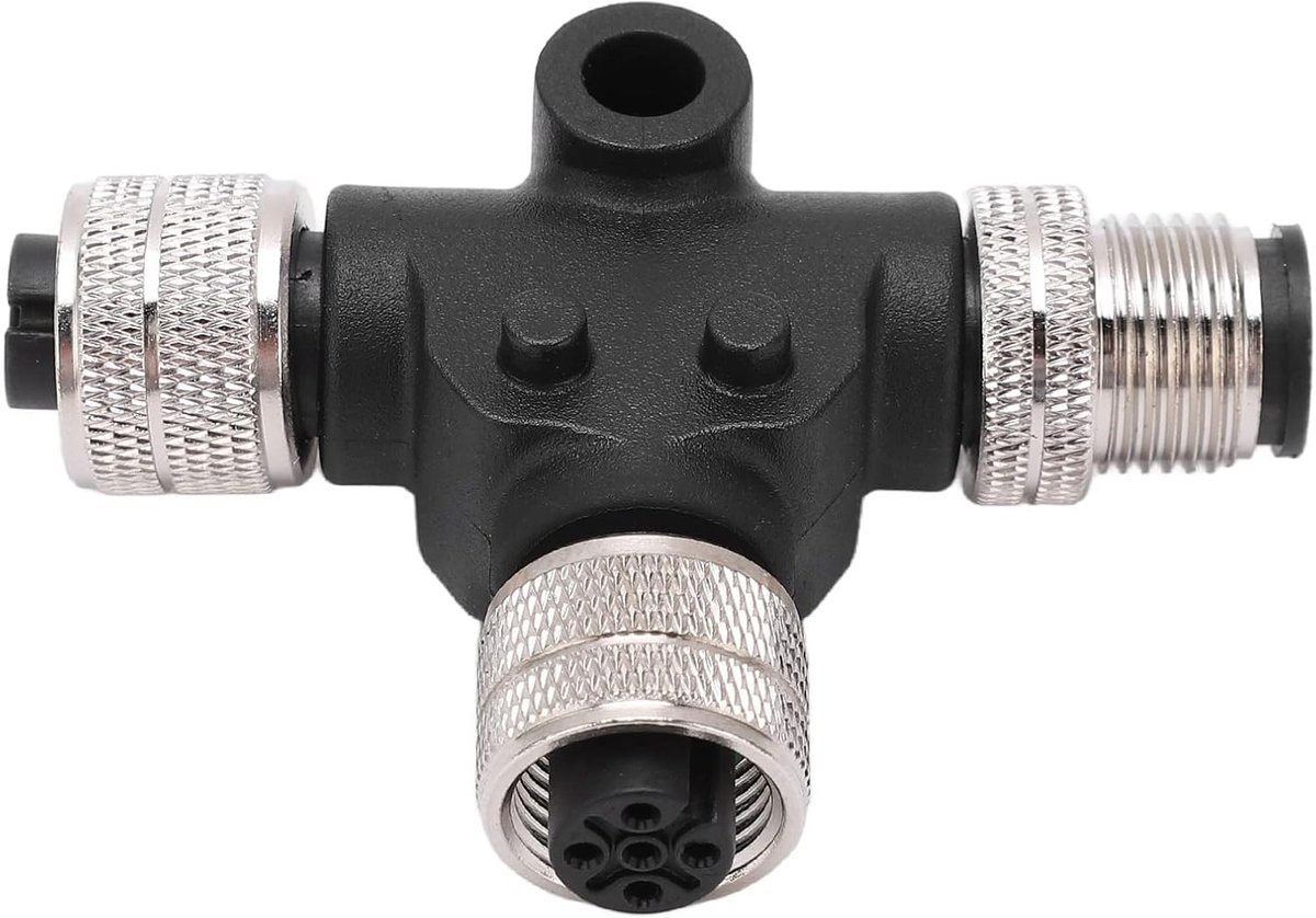 T Connector NMEA 2000 M12 Draad 5 Pin - IP67 Waterdicht - Voor Lowrance Netwerken - Eenvoudige Installatie - ShopVlot