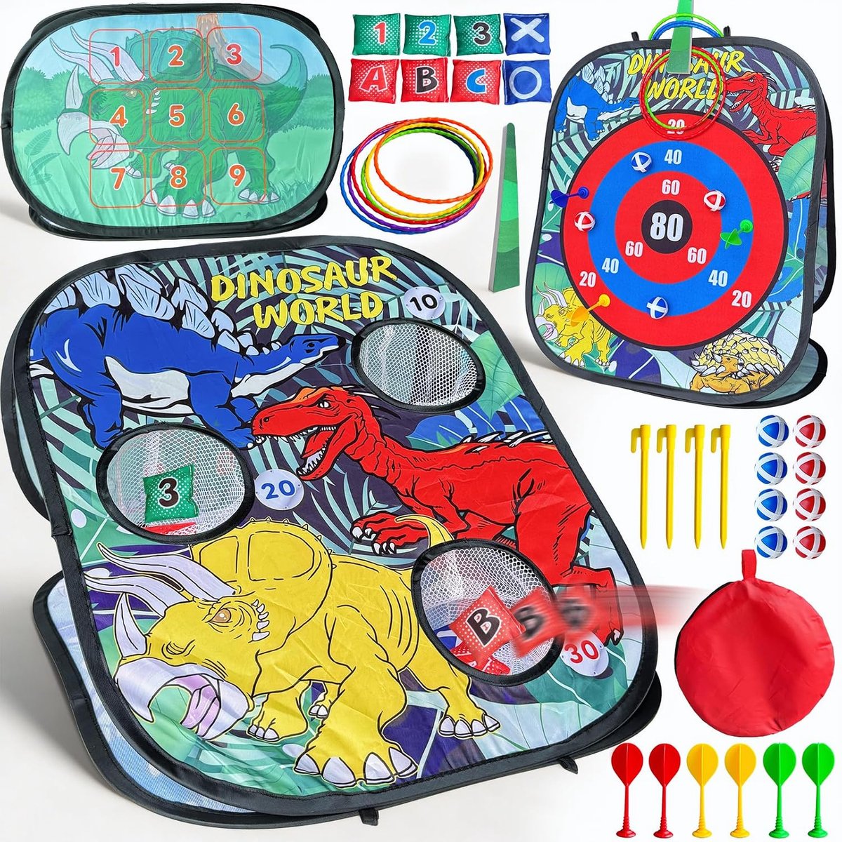 Cornhole werpspel kinderen - 5-in-1 outdoor speelgoed - indoor en tuin - ideaal voor verjaardagen en kerst - ShopVlot