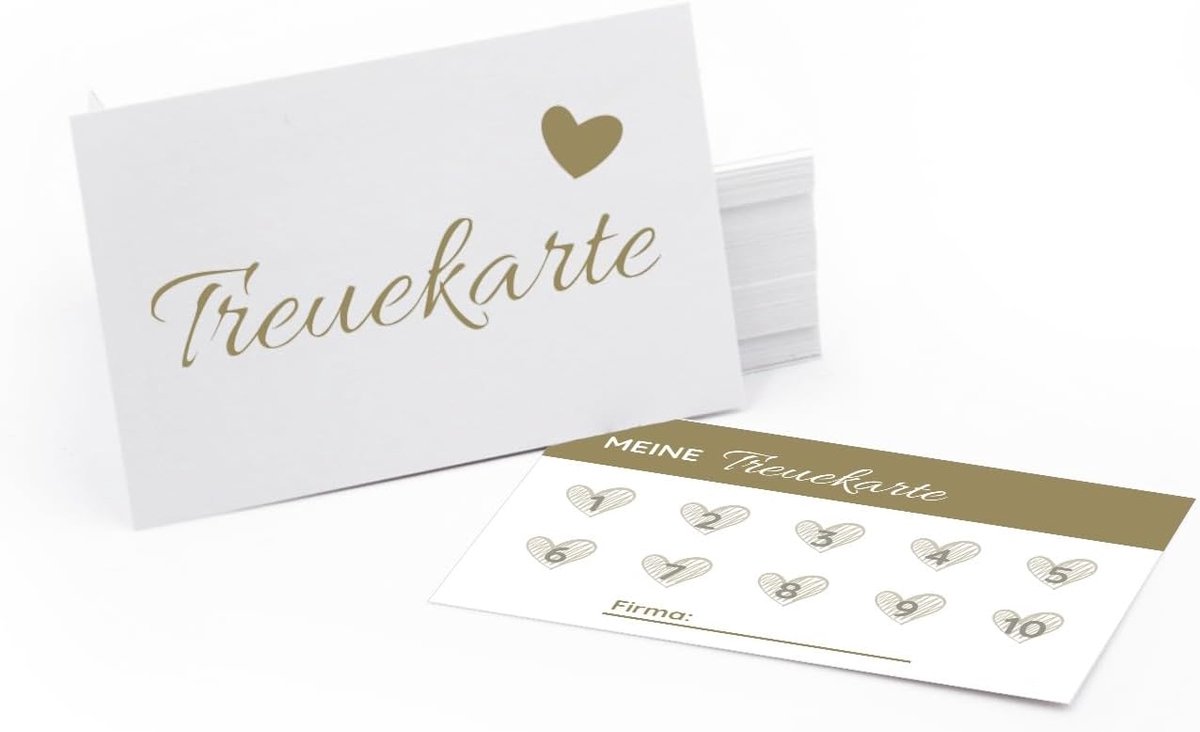 Huwelijkskaarten 100 stuks - Hoogwaardige stempelkaarten - Stevig materiaal - Ideaal voor salons en wellness - ShopVlot