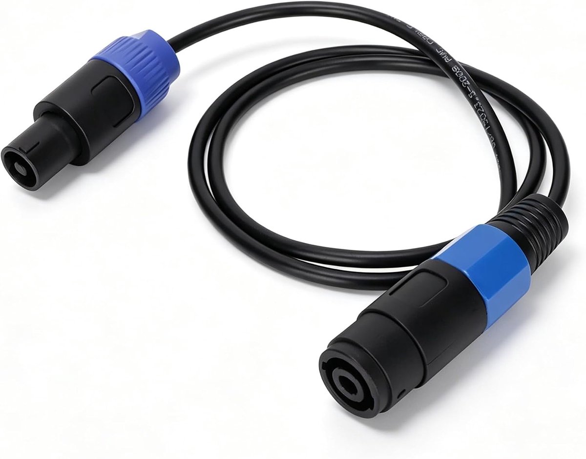 Professional Speakon Extension Cable 1m/3.3 Feet, Speakon Plug to Speakon Connector, 4 Wire Speakon Extension Cable - ShopVlot