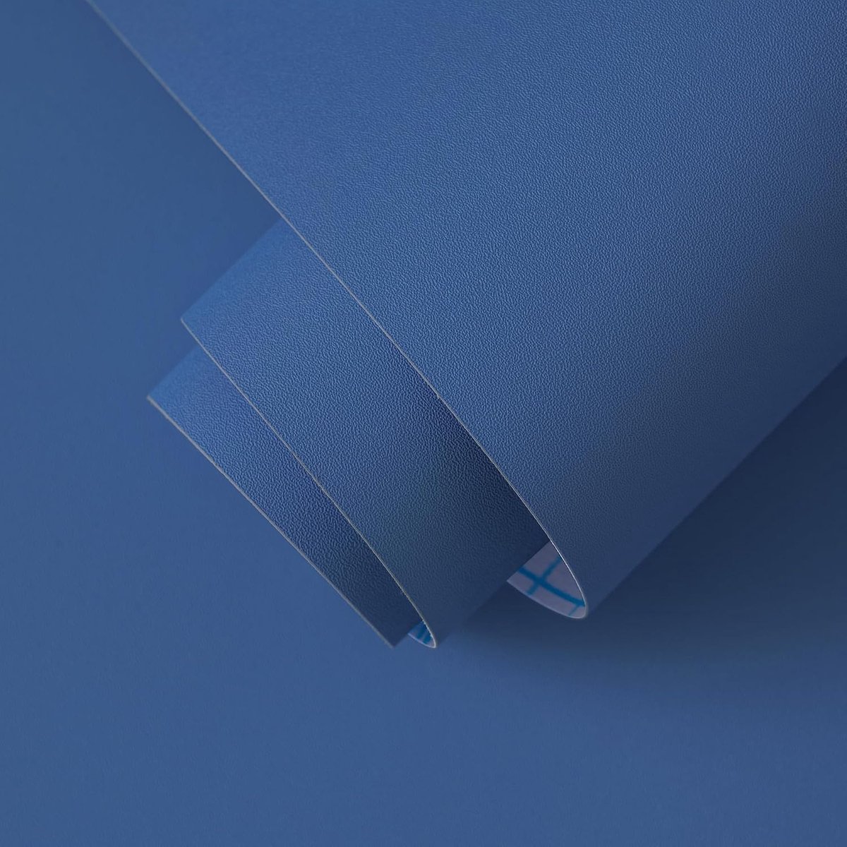 Timeet Zelfklevend behang, mat, 40 cm x 3 m, plakfolie, meubels, blauw, meubelfolie, zelfklevend, afneembare textuur - ShopVlot