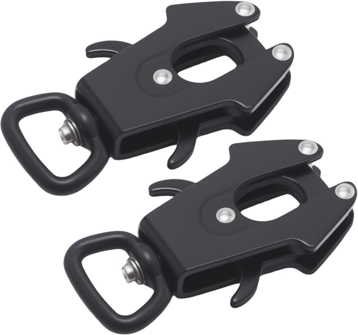 2 stuks aluminium hondenriem karabijnhaak, 158 mm luchtvaartstandaard snelsluiting met 360° draaischarnier, robuuste - ShopVlot