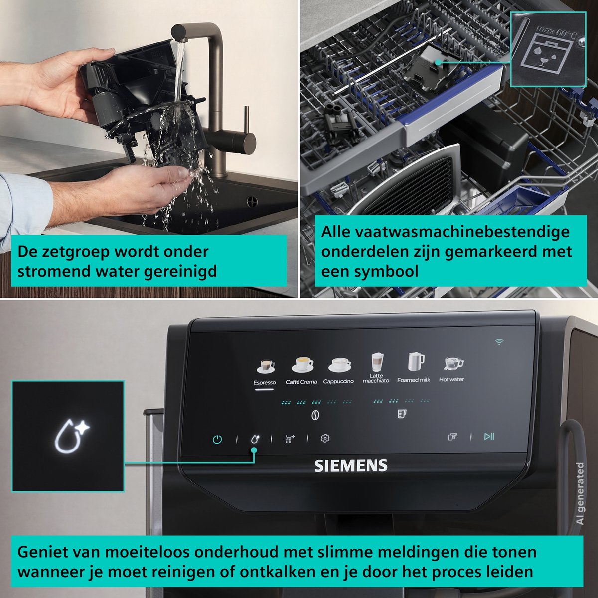 Siemens EQ500 Volautomatische Koffiemachine met autoMilk - afbeelding 2