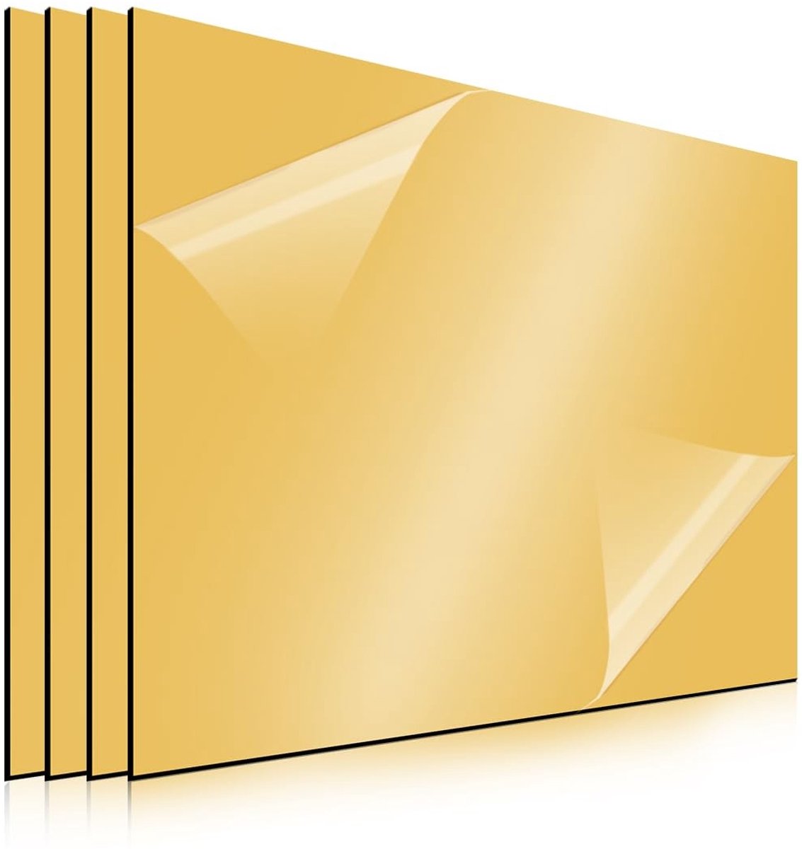 Graveerplaat - Goud - 30 x 20 cm - ABS Kunststof - Voor Lasergravure en Doe-het-zelf Projecten