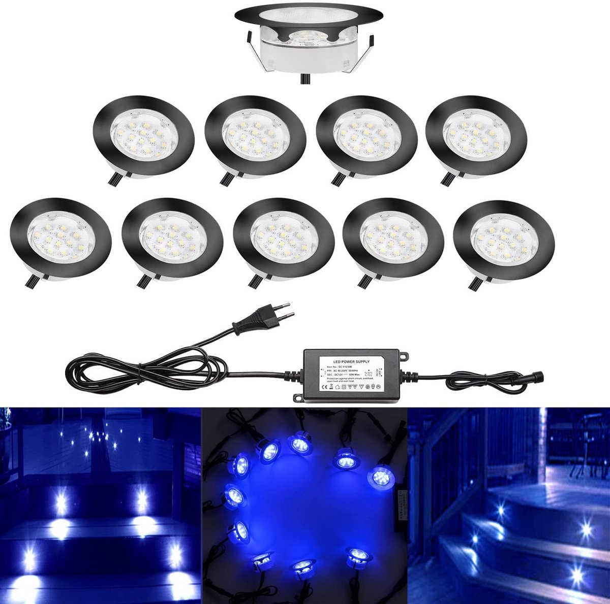 LED Lights for Patio Patio Patio Lighting for Garden, Patio, Bridge, Driveway and Garage as Outdoor Lamp, Outdoor - ShopVlot