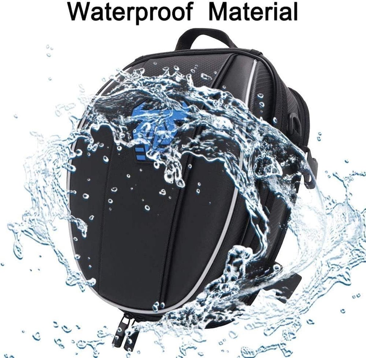 AnXin Motorcycle Tail Bag Waterproof Backpack Microfiber Luggage Bag Seat Bag Motorcycle Multifunctional Bicycle Bags - ShopVlot