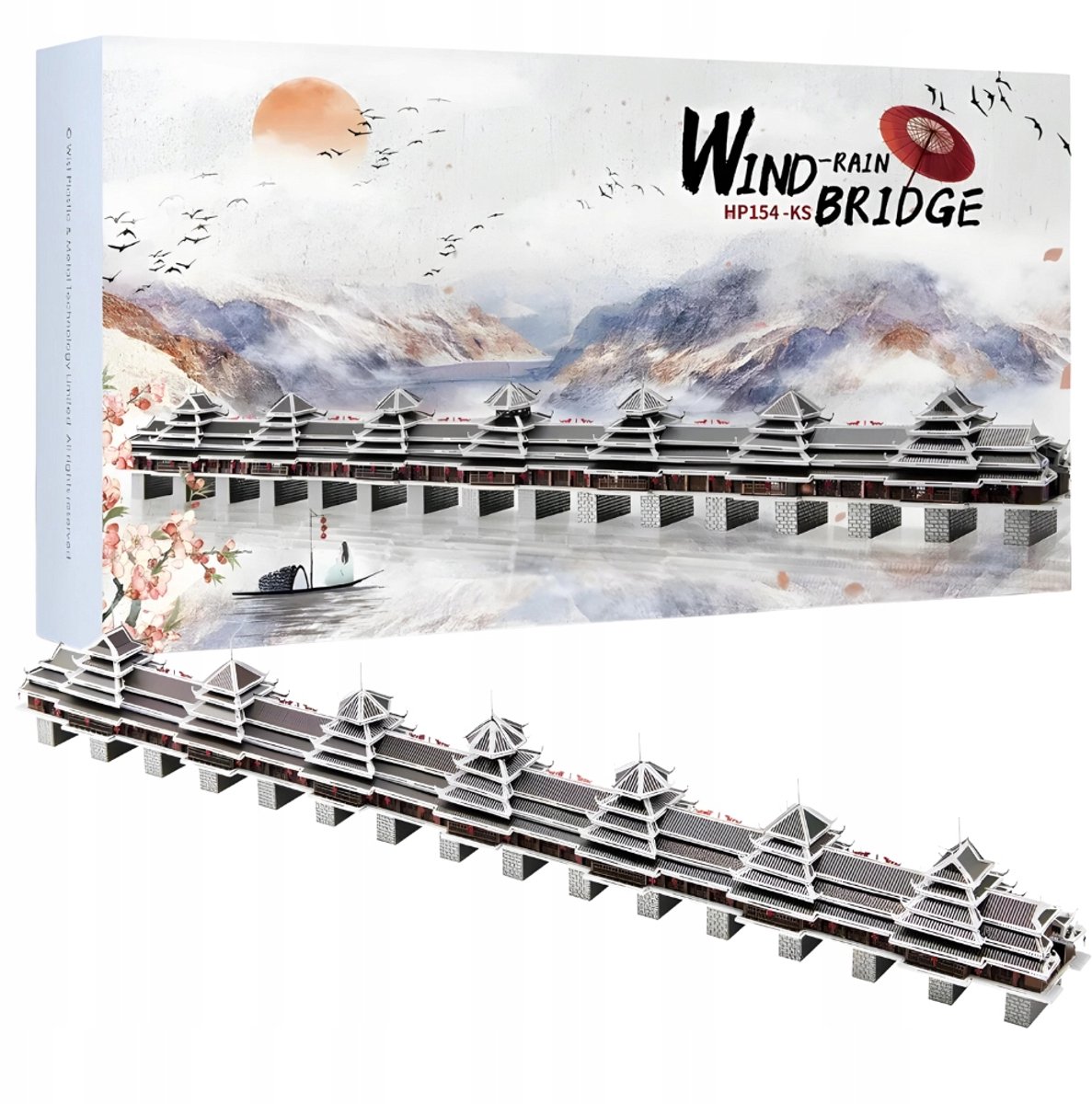 Piececool 3D Metal Model - Wind-en-Regenboogbrug