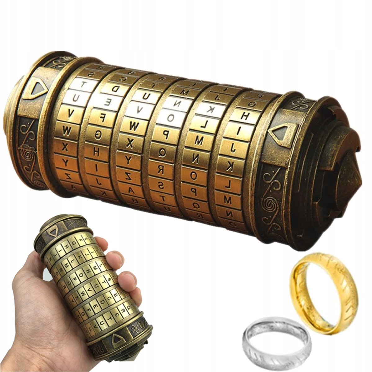 Merkloos Da Vinci Code Cryptex Slot - Uniek Cadeau