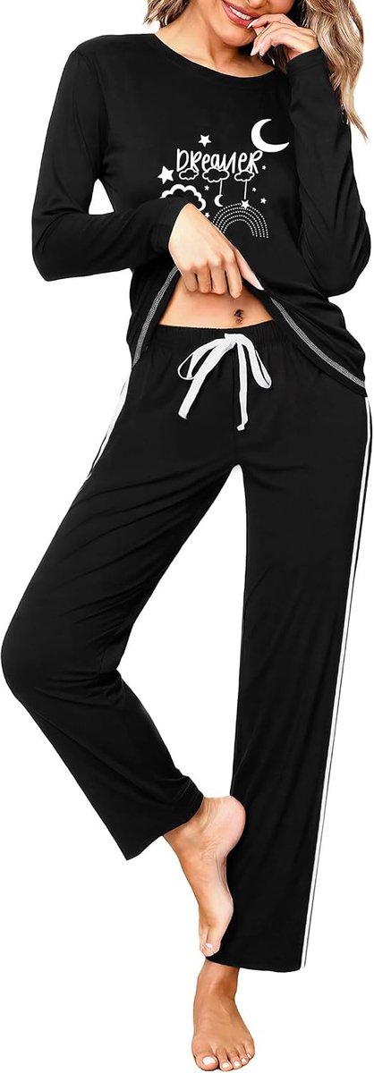 Terecey women's long sleeve pajamas - ShopVlot