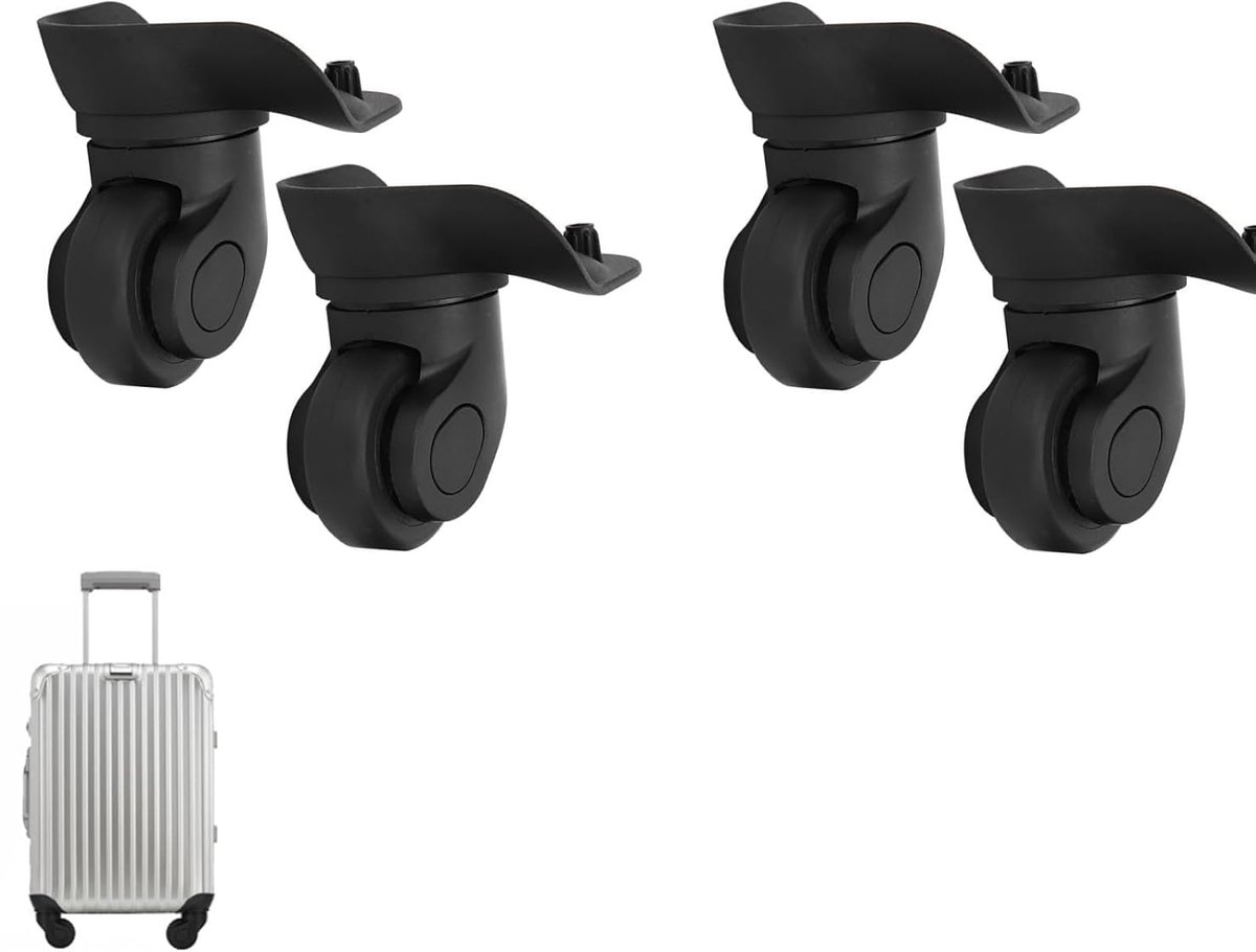Luggage Wheels, A03 Outdoor Suitcase, Muffler, Single Row Wheels, Left and Right, Universal Luggage Rolls, Suitcase - ShopVlot