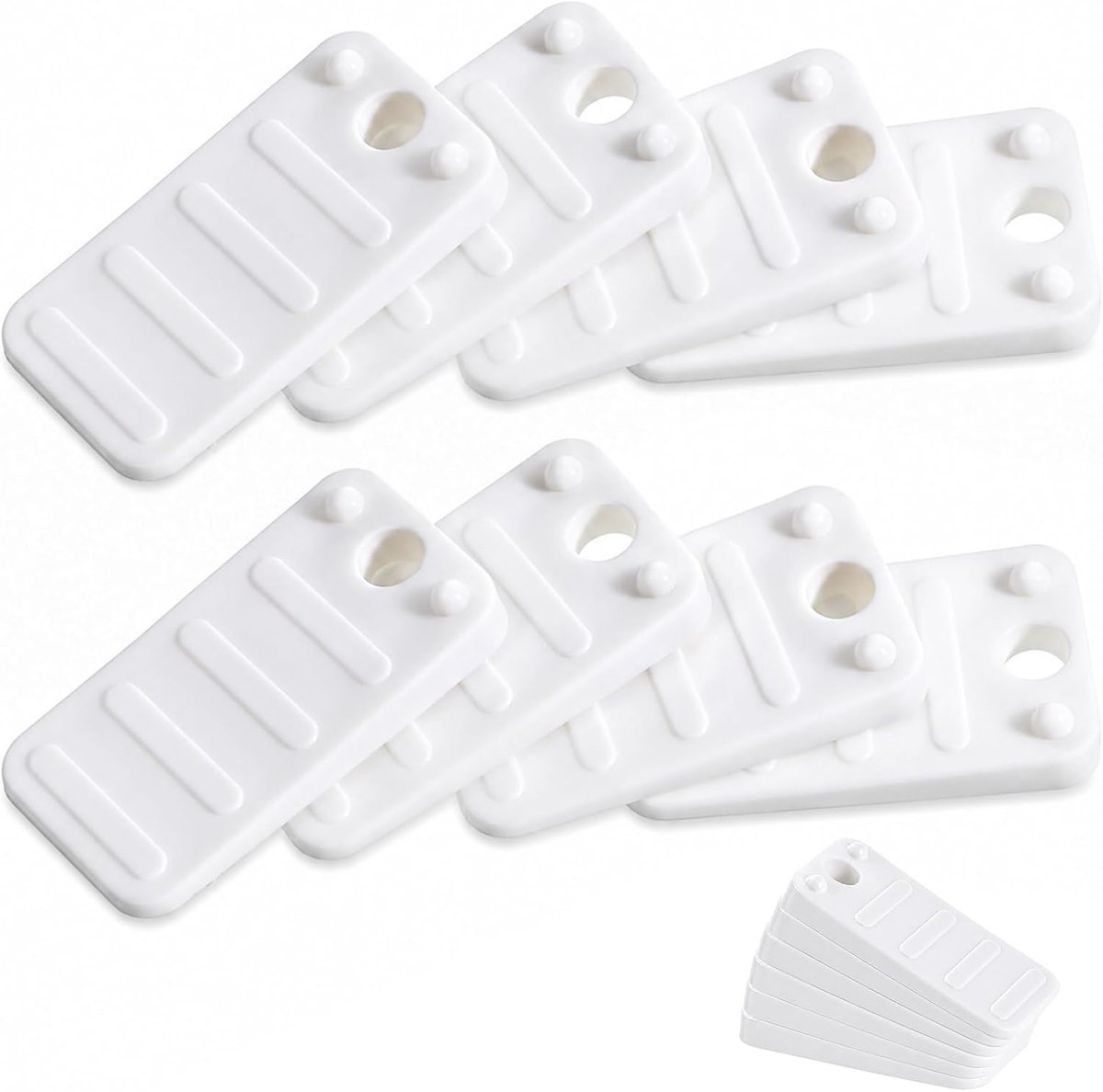 8 PCs Plastic Wiggen, Rubber Lijst Shims Stapelbare Meubilair Leveler - ShopVlot