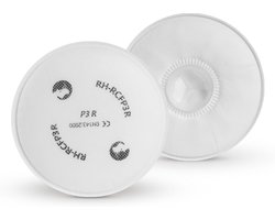 RHINO Smart Solutions x2 P3R Herbruikbare Ademhalingsmaskerfilters Stofvrij voor Schilderen, Bouw, Doe-Het-Zelf - ShopVlot