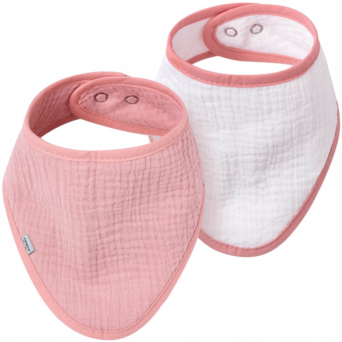 Jukki Mousseline Kinderen Slabbertje & Sjaaltje - 2 stuks Katoen Rose
