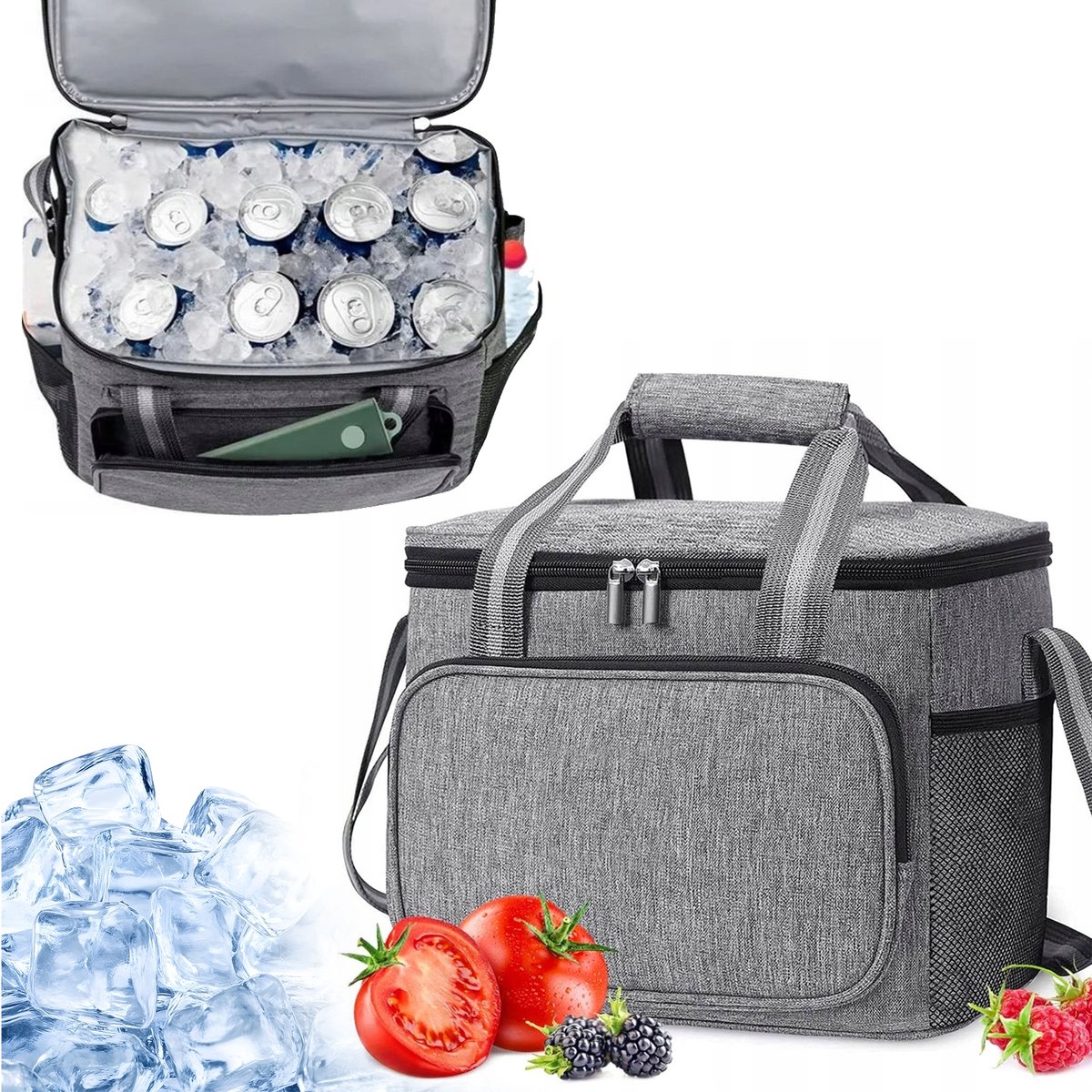 Thermos Lunchtas 15L - Ideaal voor Picknick, Strand & Boodschappen