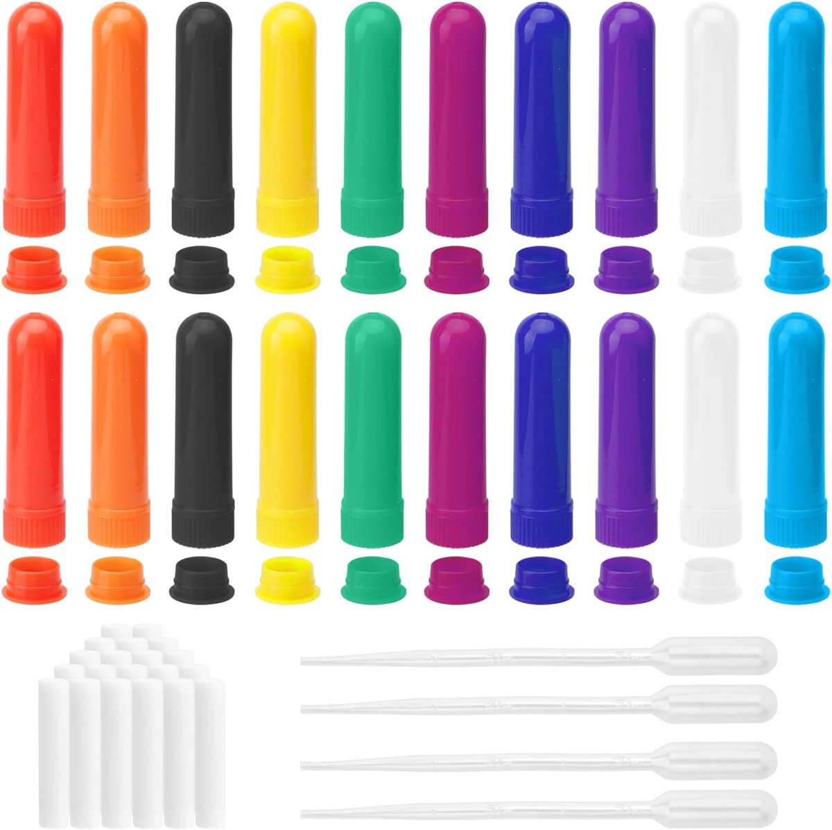 Wick Inhaler Pen - 20 Stuks - Ammoniak Geursticks - Voor Essentiële Oliën - ShopVlot