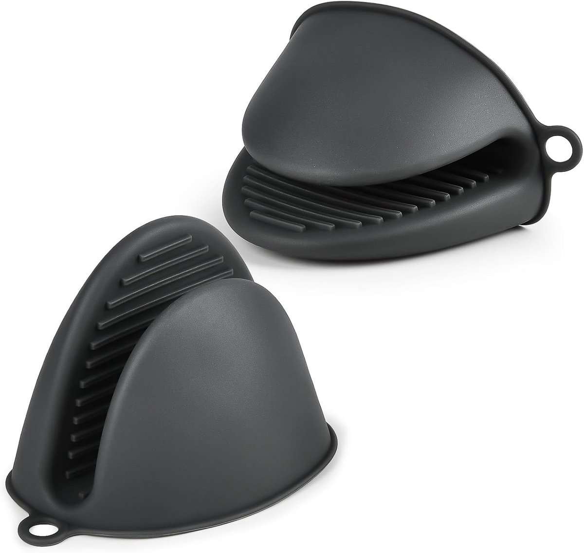 Ovenwanten Mini - Grijze siliconen - Warmtebestendig - Veilig koken en grillen - ShopVlot