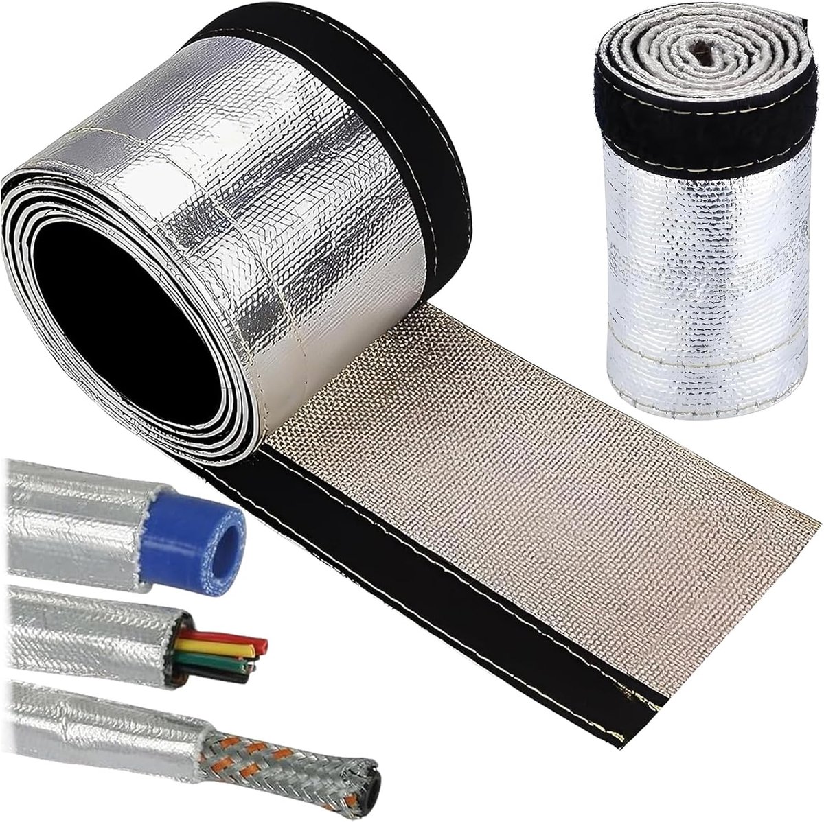 1 m hittebeschermingsslang, diameter 35 mm, hittebeschermhuls, hittebeschermhuls, glasvezel-hittebeschermslang - ShopVlot