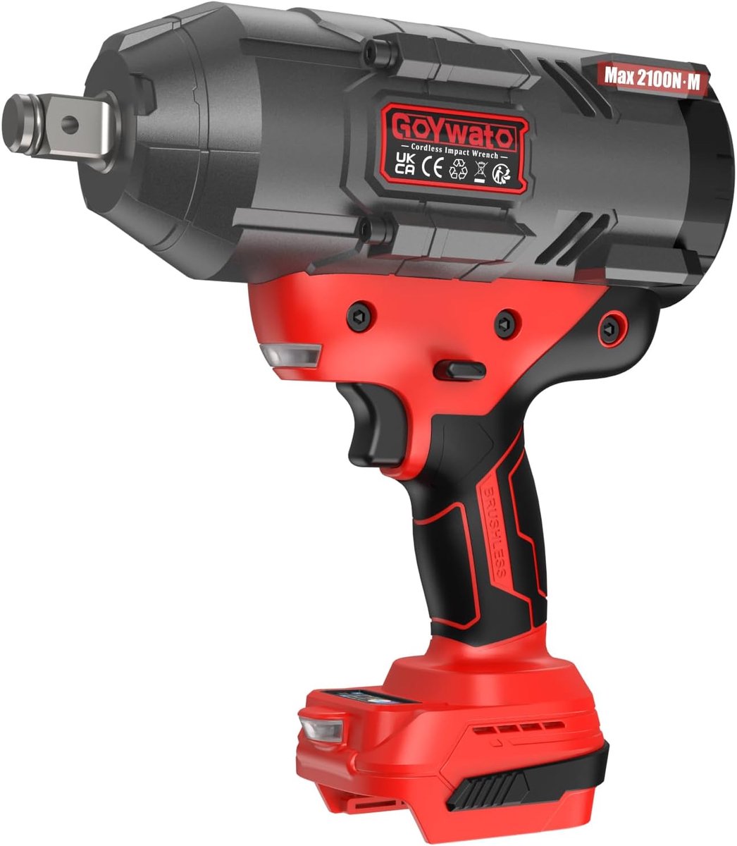 Accu slagschroevendraaier 2100 Nm - compatibel met Makita 18 V accu - krachtige prestaties - ideaal voor klussen - ShopVlot