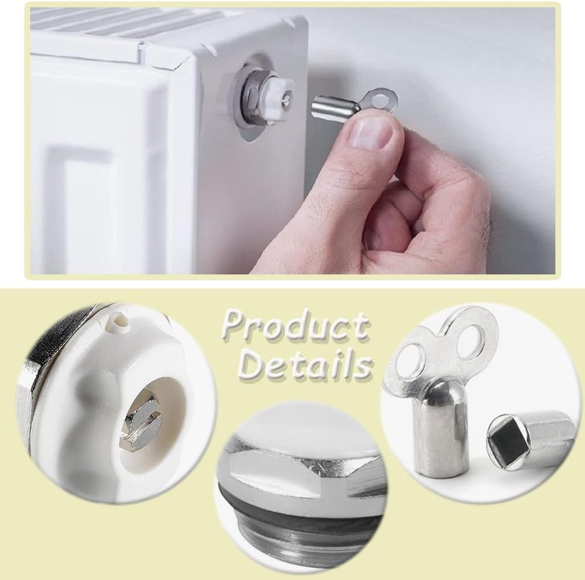 Ventielset 1/2 inch - Messing - Duurzaam en eenvoudig te installeren - Verbeter de verwarming - ShopVlot