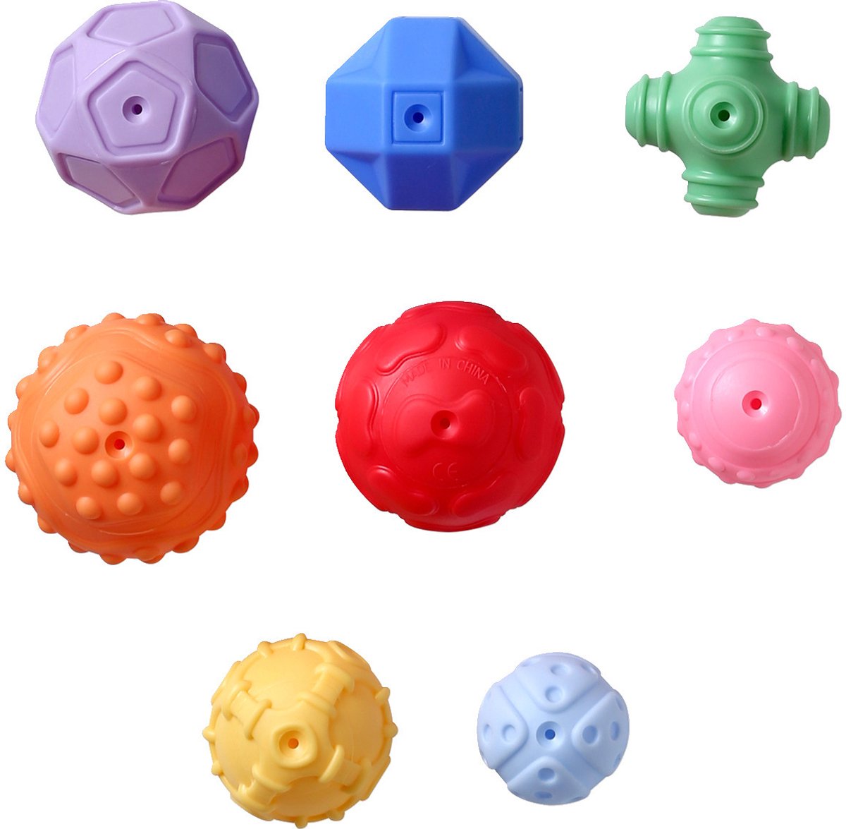 Vertbaudet Set van 8 zintuiglijke ballen