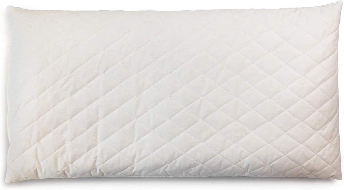 Organic spelt cushion 40 x 80 cm padded, with extra organic inlet - ShopVlot