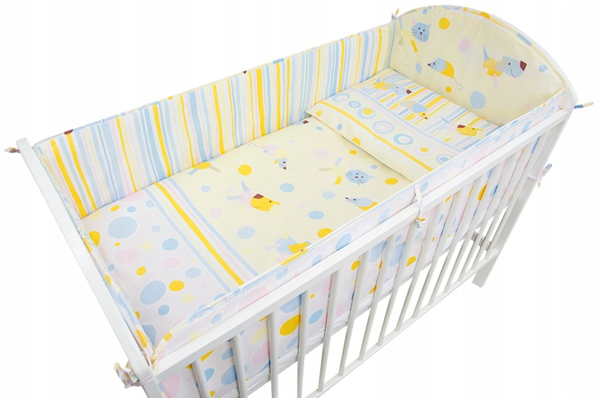 Merkloos Kinderbeddengoed Set 3 Delig 120x90 cm - Katoen