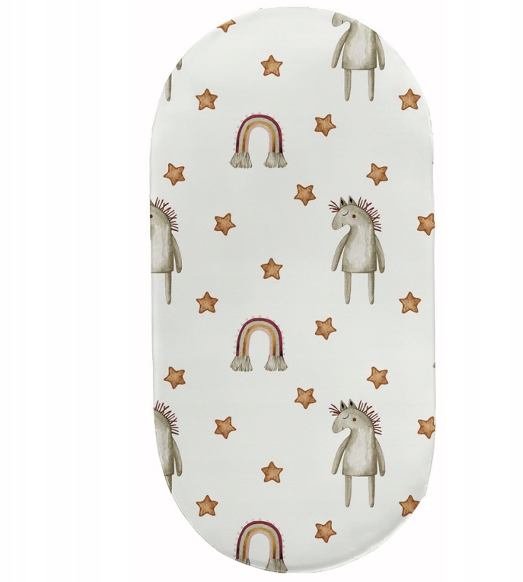 Hoeslaken Kinderwagen/Wieg 38x80 cm, 100% Katoen, Nederlands Product