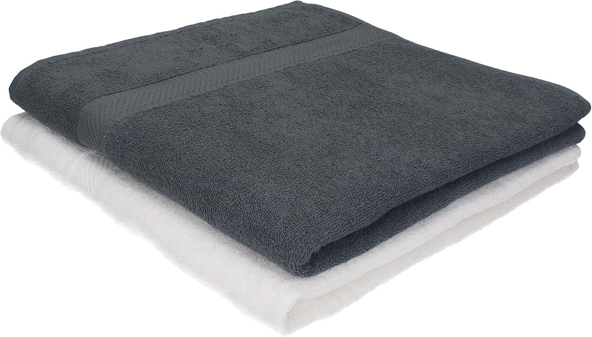 Douchehanddoeken Set - Badhanddoeken Katoen - Dagelijks Gebruik - Zacht Absorberend - 70x1