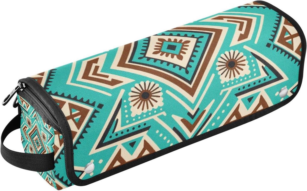 Krultang Reistas - Stijltang Houder - Haar Styling Opslag - Hittebestendige Mat - 37 cm - Turquoise
