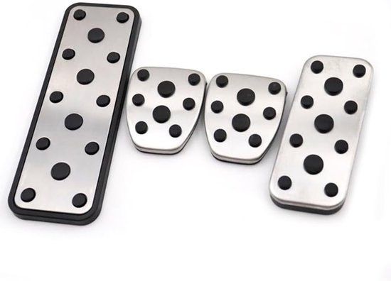 Auto Pedaal Hoesjes - Pedaal Covers - Sportieve Look - Antislip Oppervlak - 50 x 10 x 10 cm - Zilver — afbeelding 4