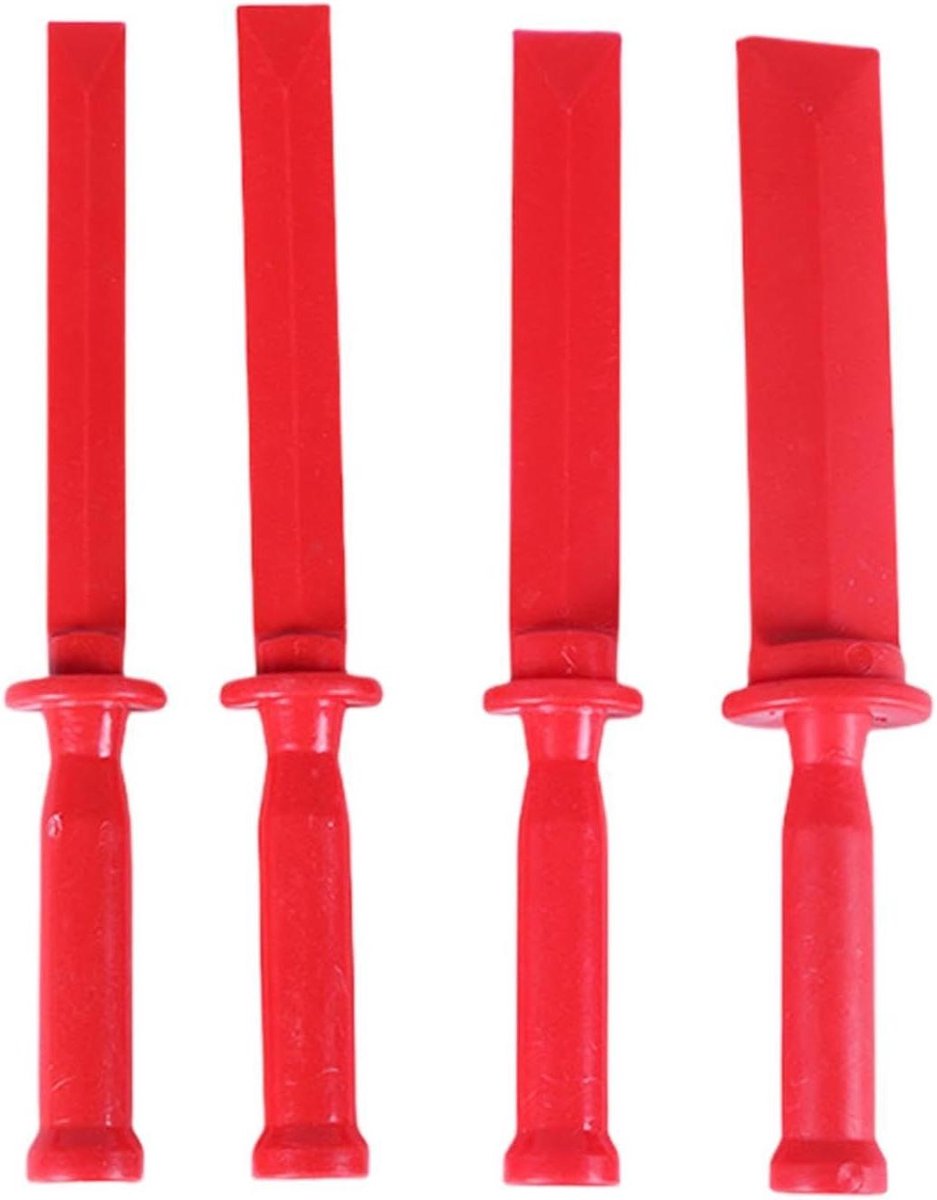 Gereedschapsset Schraper - Paneel Hendelset Nylon - Lijm Verwijderen - Krasvrij Gebruik - 4-delig - Meerkleurig