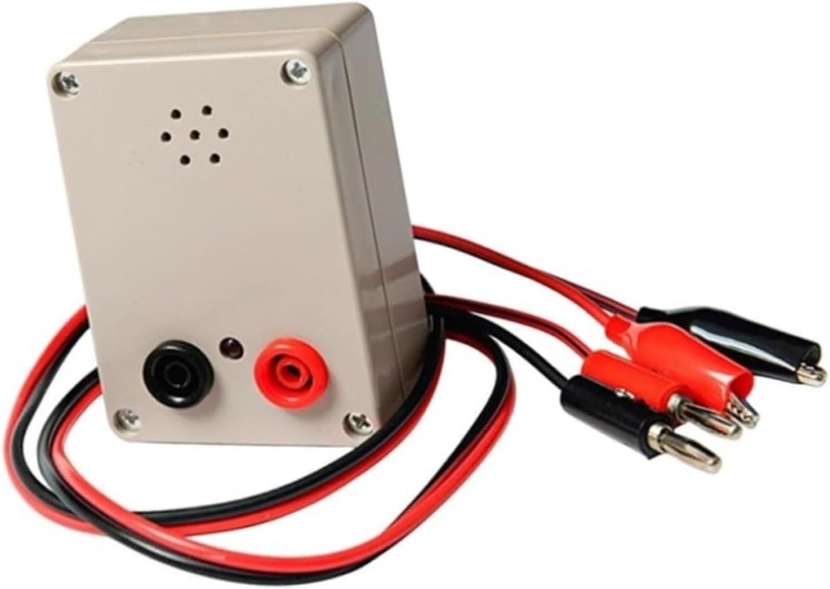 Kabeltester met Zoemer - Continuïteitstester Draad - Schakelaars Testen - Akoestisch Alarm - 9V Batterij - Wit