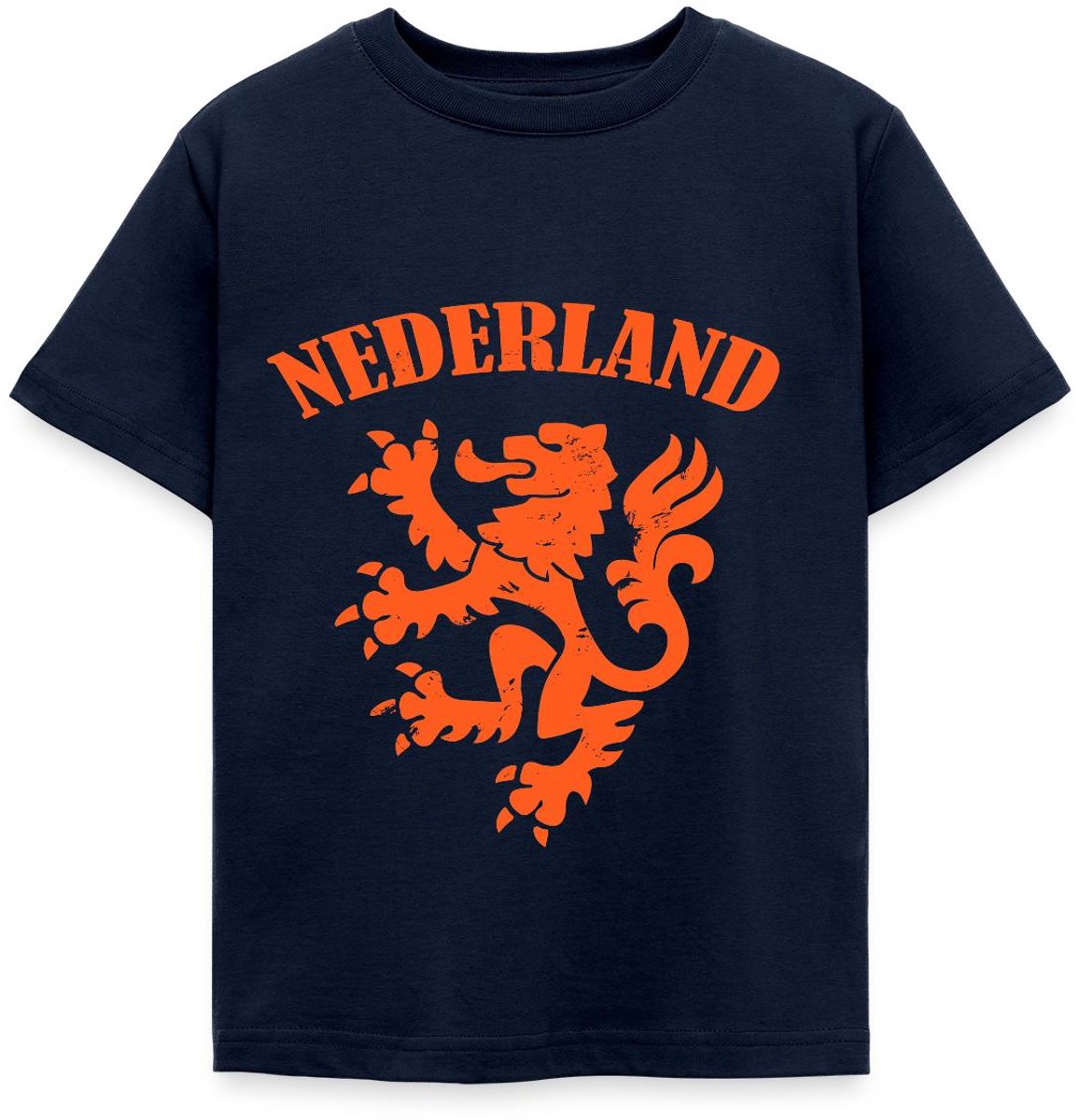 Nederland Voetbal Shirt Nederland Leeuw T-Shirt Kinderen