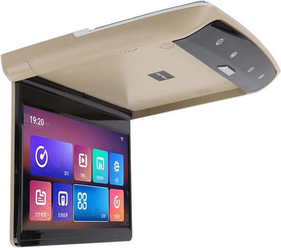 Dakmontage Display - Auto Entertainment Systeem - Reizen met Passagiers - 11.6 Inch HD IPS Scherm - 11.6 inch - beige — afbeelding 5