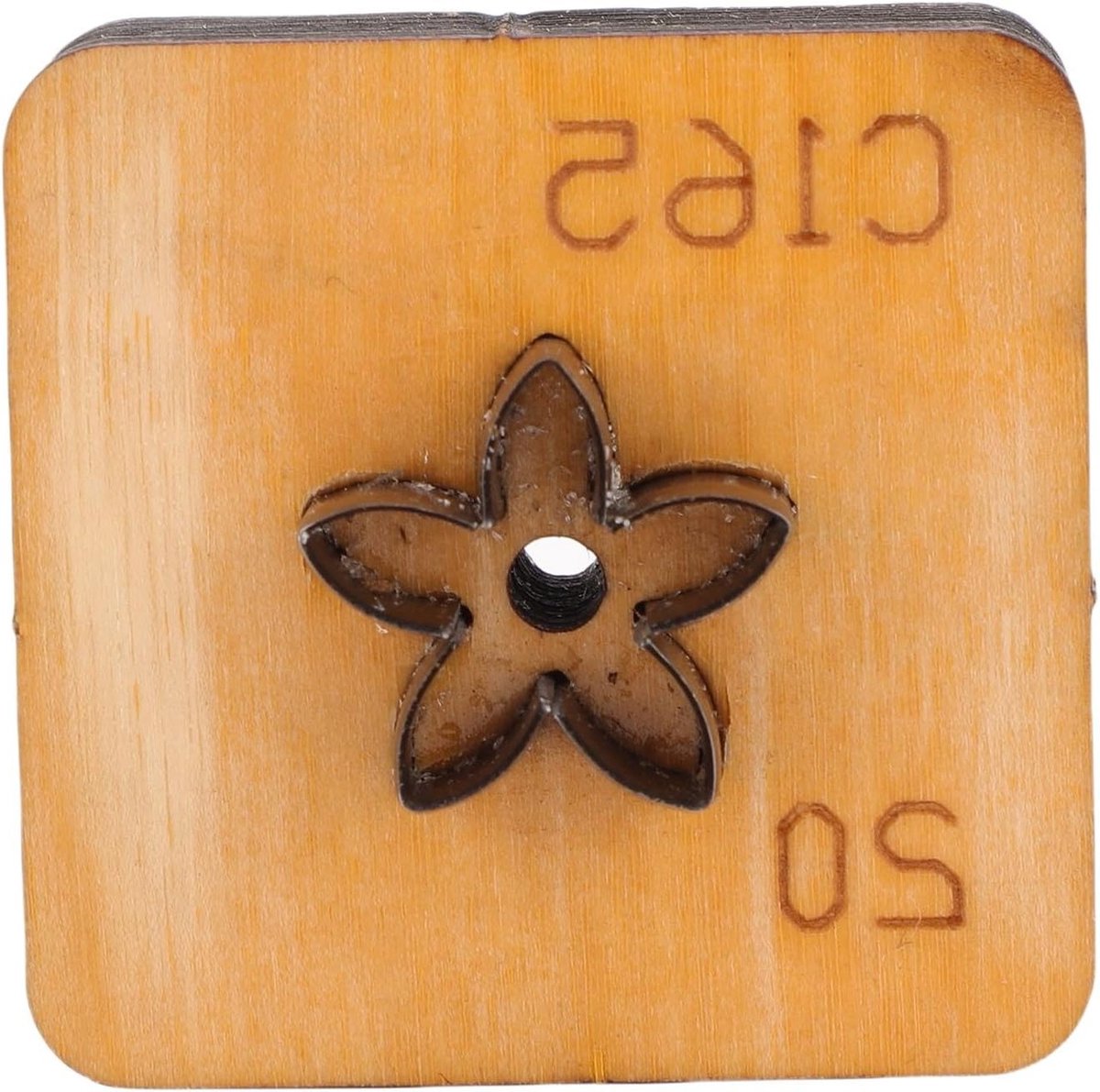 Bloemvormige Lederen Snijder - Metalen Stans voor Papierkunst, Creatieve DIY Tool, 20mm Snijvorm voor Ambacht en Decoratie