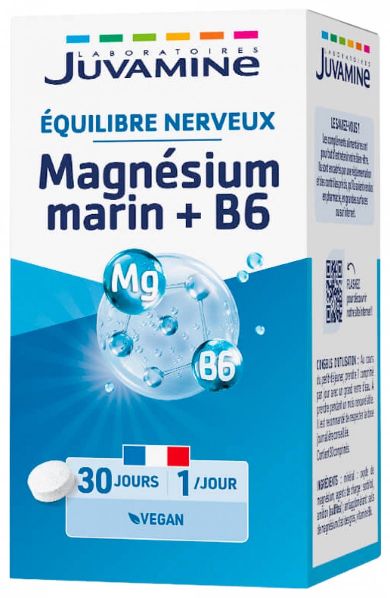 Juvamine Marine Magnesium Vitamine B6 30 Tabletten