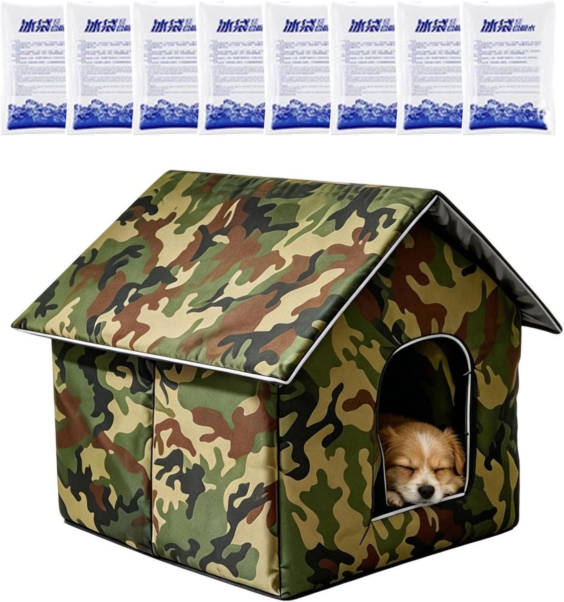 Koel Huisdierenhuis - Huisdier Koelbed - Huisdieren Koel Houden - Thermisch Geïsoleerd Ontwerp - 33 x 33 x 33 cm