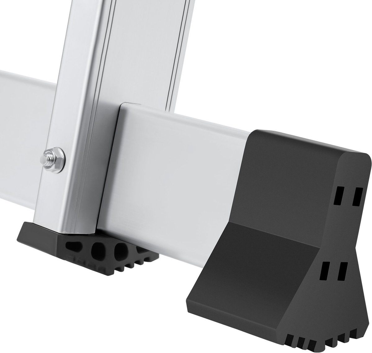 tectake® 6-in-1 Multifunctionele Aluminium Ladder - 352 cm - Antislip - 12 Treden - Aanlegladder - Sta-Ladder - Werkplatform - Steiger - Overhangladder - Trapladder - Inschuifbaar – foto 6