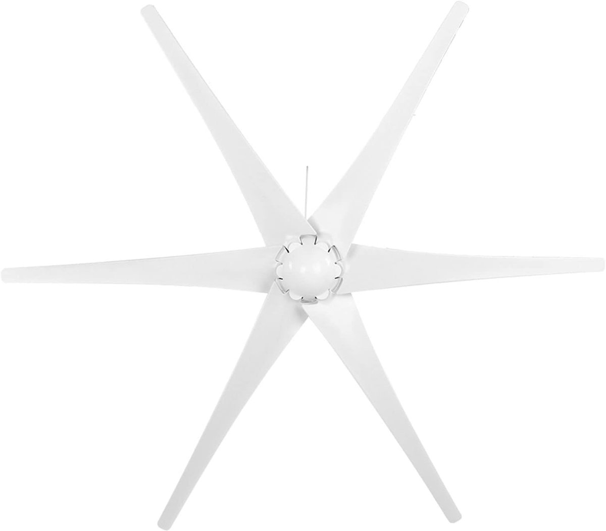 Windturbine Kit - Windgenerator Set - Energie Opwekken - 6 Bladen Ontwerp - 1.2 meter diameter - Wit