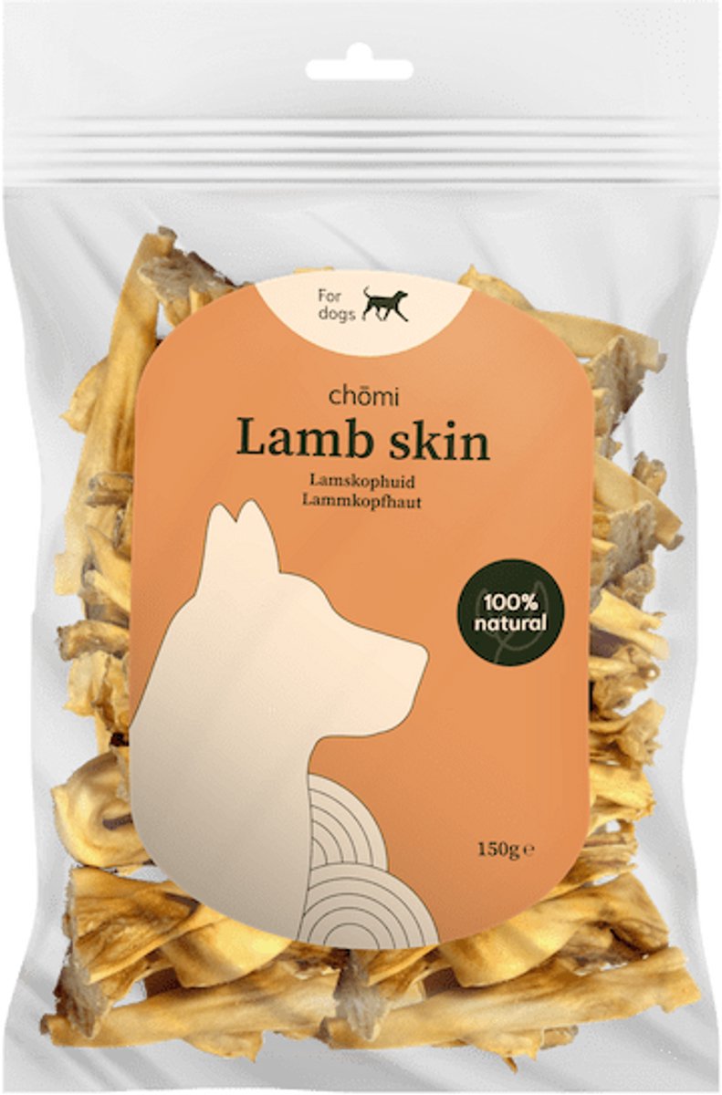 Chōmi Chomi Pets - Lamskophuid kauwsnack - 150 gram - 150g