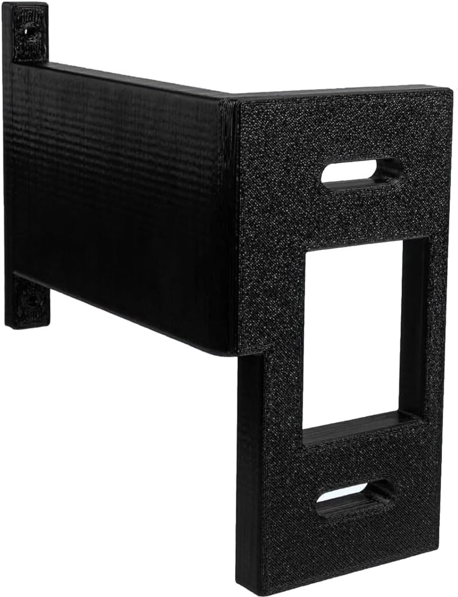 Deurbel Houder - Huisbeveiliging Extender - Beveiliging Verbeteren - 180 Graden Zichtveld - 15 x 11 x 5 cm - Zwart
