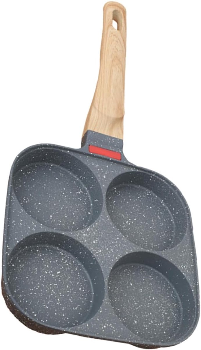 Omelet Pan - Hamburger Pan Ei Koekenpan - Ontbijt Bakken - Antiaanbaklaag - 38x19x15cm - Multicolor