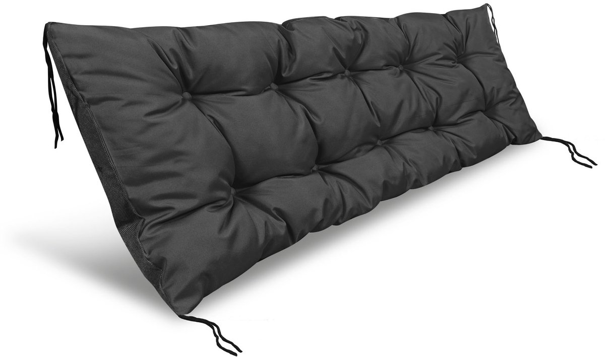 AIO Factory Serie - Waterdichte Tuinkussen - 120x50 cm - Zwart