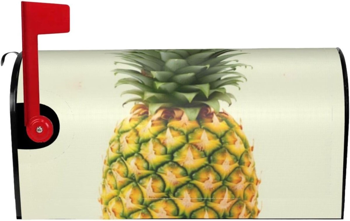 Brievenbushoes - Postbox Cover - Tuindecoratie - Magnetische Bevestiging - Grote Maat - Ananas Print