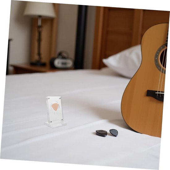 Plectrum Display - Verzamelhouder - Plectrums Tonen - Stofdichte Structuur - 9 x 6.5 x 4.5 cm - Transparant — afbeelding 3
