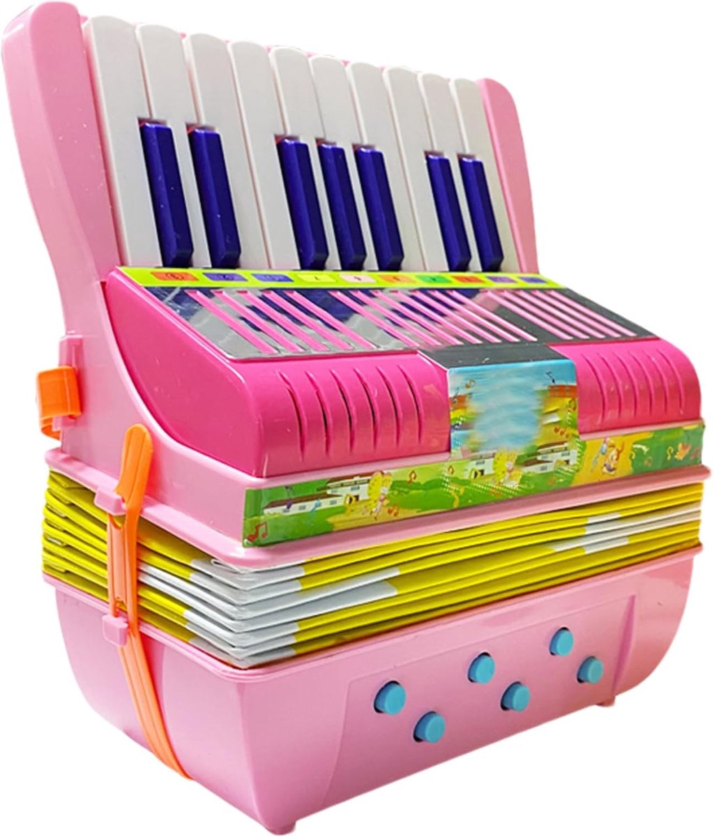Kinderaccordeon - Muziekinstrument Speelgoed - Muziek Leren - Stevig Leer - 23.4 cm - Niet gespecificeerd
